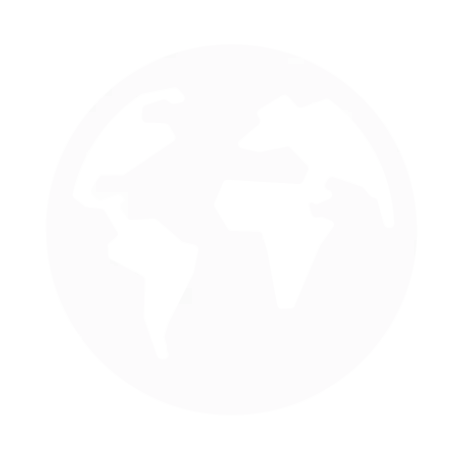 Trasnparent white Kriveyra logo icon featuring a stylized globe icon next to the text "Kriveyra," representing a global export business.